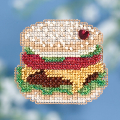 Mill Hill, Beaded Cross Stitch Kit, Hamburger, MH181811