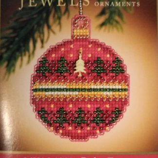 Mill Hill, Counted Glass Cross Stitch Kit, Christmas Jewels, Ruby Forest, Ornament, MH16-1303