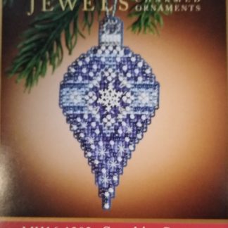 Mill Hill, Counted Glass Bead Cross Stitch Kit, Christmas Jewels, Sapphire Snow, Ornament, MH161302