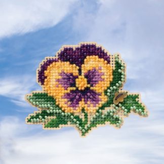 Mill Hill, Beaded Cross Stitch Kit, Tricolor Pansy, MH181911