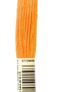 DMC, Embroidery Floss, 6-Strand, 741, Tangerine Medium