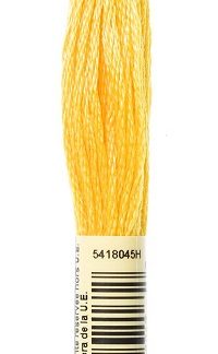 DMC, Embroidery Floss, 6-Strand, 743, Yellow Medium