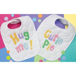 Dimensions Cross Stitch Kit: Cutie Patootie Bibs, 73102