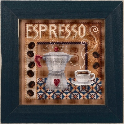 Mill Hill, Counted Glass Bead Cross Stitch Kit, Espresso, MH14-2024