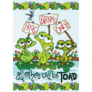 Dimensions Cross Stitch Kit: Frog Parking, 70-65148