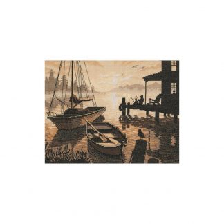 Dimensions Cross Stitch Kit: Peaceful Silhouette, 35018