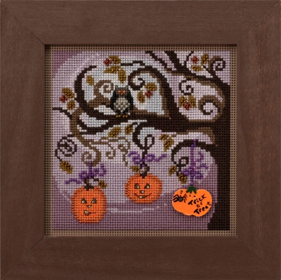 Mill Hill, Beaded Cross Stitch Kit, Pumpkin Tree, MH142025