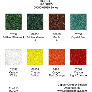Mill Hill, Seed Beads, 11/0, Crayon (02058-02069)