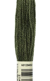 DMC, Embroidery Floss, 6-Strand, 3051, Green Gray Dark