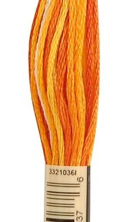 DMC, Embroidery Floss, 6-Strand, 051, Burnt Orange Shaded
