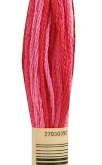 DMC, Embroidery Floss, 6-Strand, 107, Carnation Red Shaded