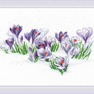 Riolis, Cross Stitch Kit, Crocuses Under the Snow, RL1855