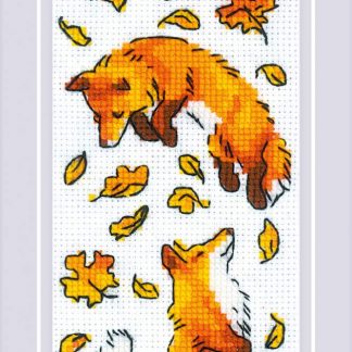 Riolis, Cross Stitch Kit, Foxes in the Leaves, RL1879