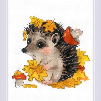 Riolis, Cross Stitch Kit, The Leaf Gatherer, RL 1882
