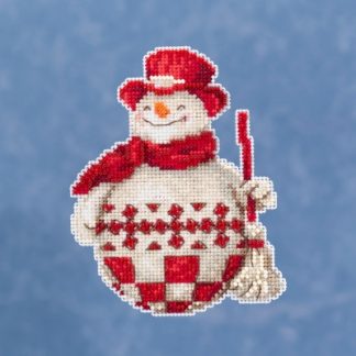 Jim Shore, Mill Hill, Beaded Cross Stitch Kit, Nordic Snowman, JS201916