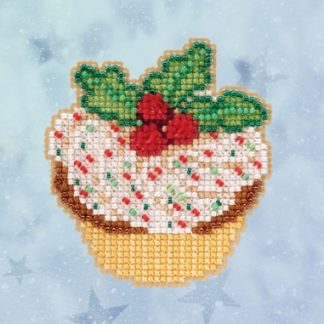 Mill Hill, Beaded Cross Stitch Kit, Holly Cupcake, MH182033