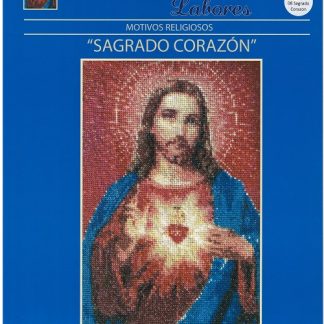 Omega, Labores, Punto de Cruz (Cross Stitch Pattern), 08, Sagrado Corazon (Sacred Heart)