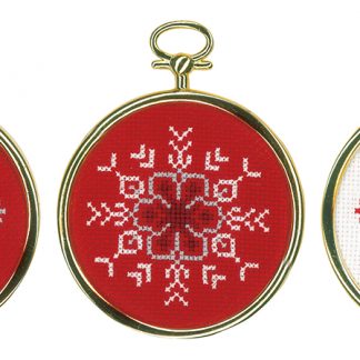 Vervaco, Cross Stitch Kit, Ice Star (3 Ornaments), PN-0172218
