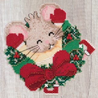 Mill Hill Beaded Cross Stitch Kit, Patsy Pine (Mouse Trilogy), MH19-2011