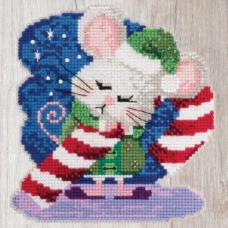 Mill Hill Beaded Cross Stitch Kit, Cindy Cane (Mouse Trilogy), MH19-2013