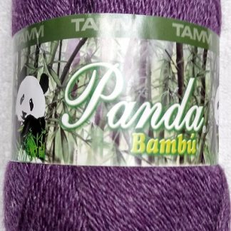 Hilos Omega, Tamm Panda Bambu (Wool Bamboo Fingering Yarn), 100 g, 3155 Morado (Purple)