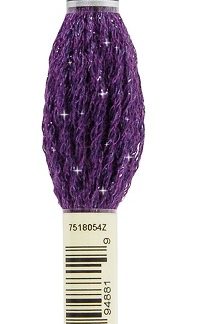 DMC, Mouline Etoile Embroidery Thread, C550, Very Dark Violet, 617-C550