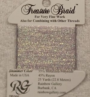 Rainbow Gallery, Treasure Braid Petite, Shimmer, PB205, Amethyst