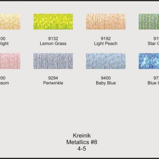 Kreinik, Fine Metallic Braid #8: 9295 Blue Hydrangeas