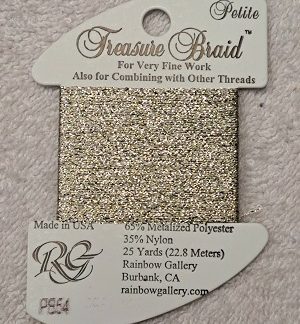 Rainbow Gallery, Treasure Braid Petite, PB54, Vatican Gold