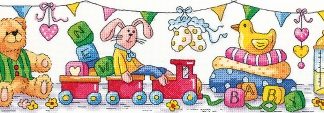 Heritage Crafts, Cross Stitch Kit, New Baby, KCNB1458