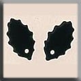 Mill Hill, Glass Treasures, 12197, Medium Holly Leaf, Matte Dark Emerald