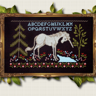 The Tiny Modernist, The Last Unicorn, Cross Stitch Pattern, TMR39