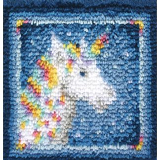 WonderArt, Latch Hook Kit, Unicorn, 12" x 12", 426135