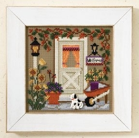 Mill Hill, Counted Glass Bead Cross Stitch Kit, Country Welcome, MH14-7206