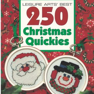 Leisure Arts, Best 250 Christmas Quickies, Counted Cross Stitch Patterns, #2709, 1995, Softcover, Used