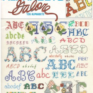 Leisure Arts, Charts for Less, Alphabets Galore, 136 Alphabets, #3071, Counted Cross Stitch Patterns, 1998, Used