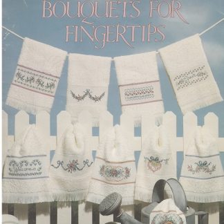 Leisure Arts, Bouquets for Fingertips by Diane Brakefield, #927, Counted Cross Stitch Pattern, 1990, Used