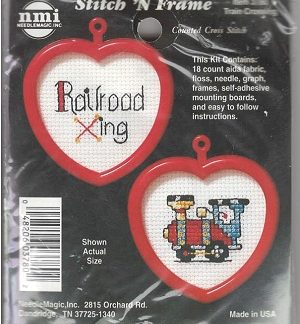 NMI, Train Crossing, 3780, Counted Cross Stitch Kit with Frame