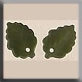 Mill Hill, Glass Treasures, 12144, Medium Leaf Matte Olive