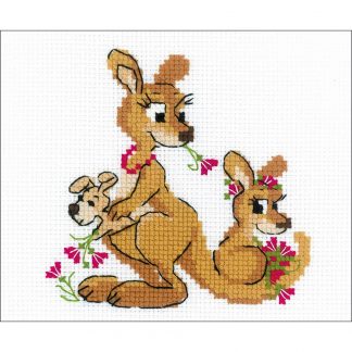 Riolis, Cross Stitch Kit, Kangaroo Family, 1786
