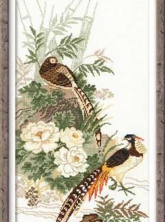 Riolis, Cross Stitch Kit, Pheasants, 929