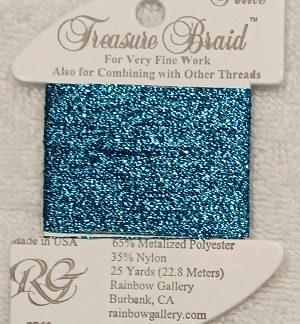 Rainbow Gallery, Treasure Braid Petite, PB38, Azure Blue