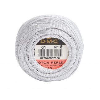 DMC, Pearl Cotton Thread Balls, Size 8, 001 White Tin