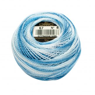 DMC. Pearl Cotton Thread Balls, Size 8, 067 Variegated Baby Blues