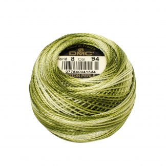 DMC, Pearl Cotton Thread Balls, Size 8, 094 Variegated Khaki Green