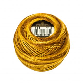 DMC, Pearl Cotton Thread Balls, Size 8, 111 Variegated Mustard