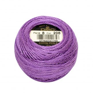 DMC, Pearl Cotton Thread Balls, Size 8, 208 Very Dark Lavender