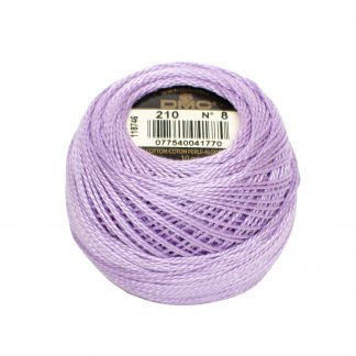 DMC, Pearl Cotton Thread Balls, Size 8, 210 Medium Lavender