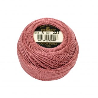 DMC, Pearl Cotton Thread Balls, Size 8, 223 Light Shell Pink