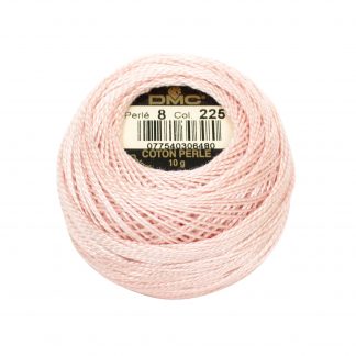 DMC, Pearl Cotton Thread Balls, Size 8, 225 Ultra Very Light Shell Pink